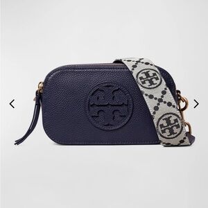 Tory Burch "Miller" crossbody camera bag navy